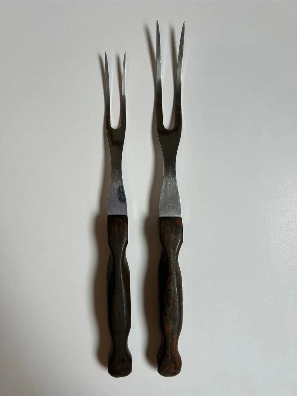 Vintage Cutco Stainless Steel Carving Forks - Set of 2